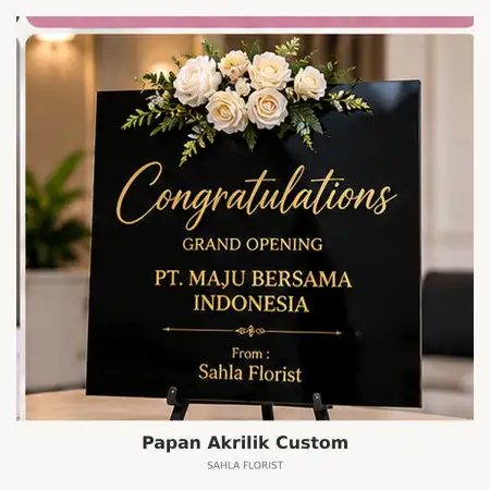 Papan Bunga Akrilik Baranangsiang